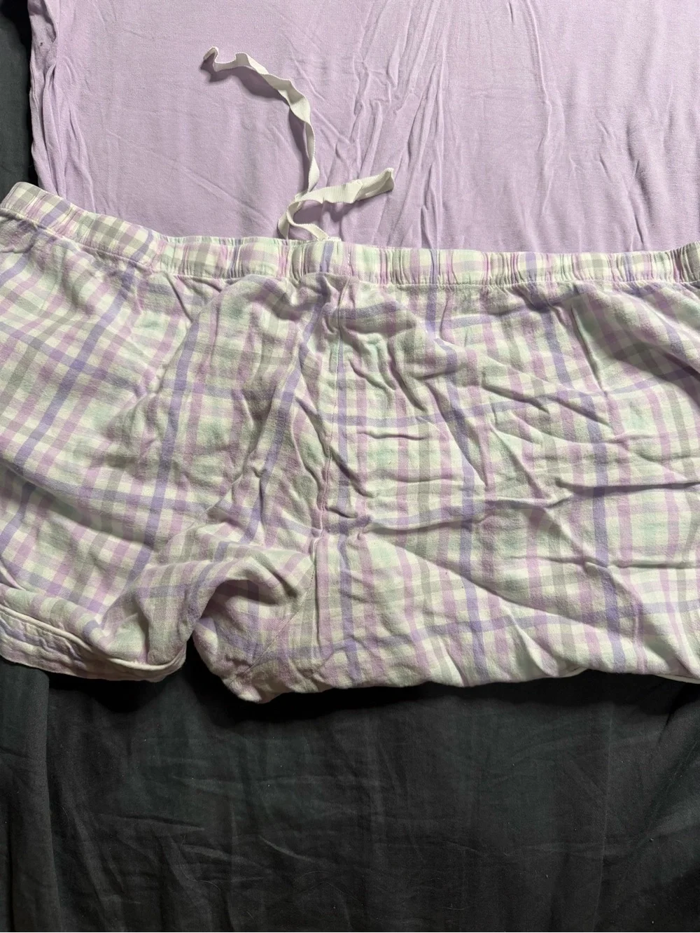 Women's Two-Piece V-Neck Pajama Set — Pink & Lavender